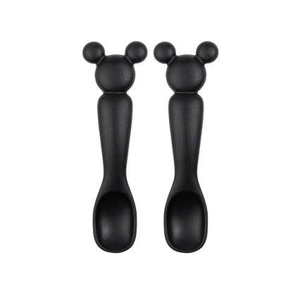 Disney Black and White Mickey & Minnie-Shaped Dipping Spoons | Bumkins