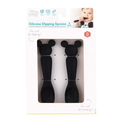 Disney Black and White Mickey & Minnie-Shaped Dipping Spoons | Bumkins