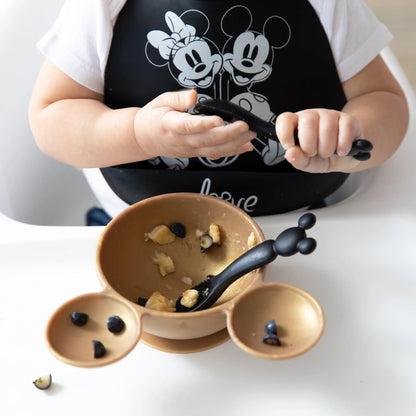 Disney Black and White Mickey & Minnie-Shaped Dipping Spoons | Bumkins