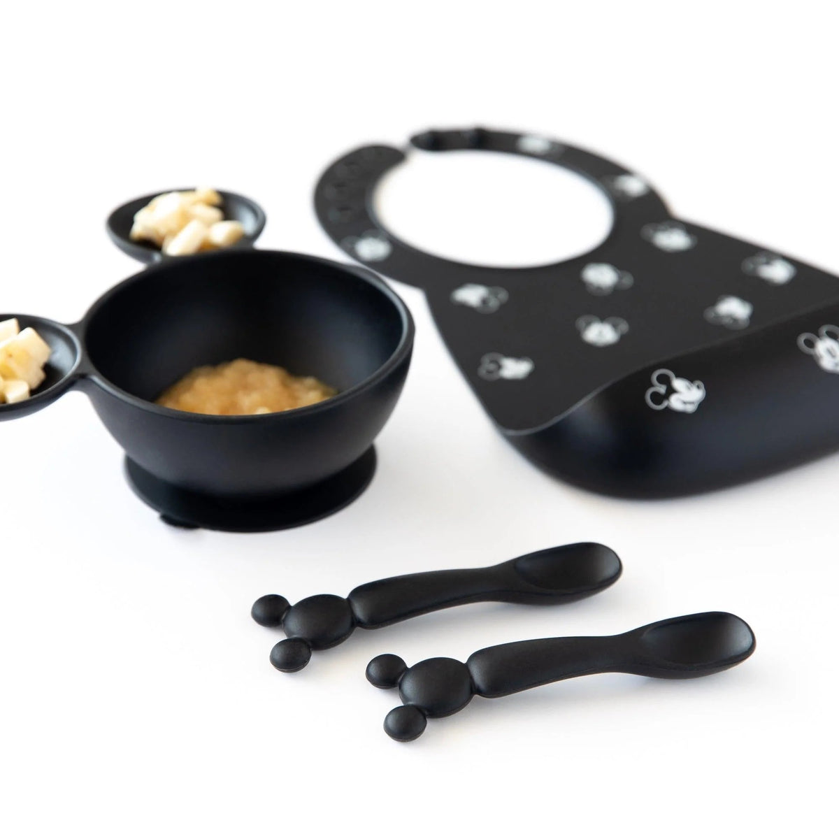 Disney Black and White Mickey & Minnie-Shaped Dipping Spoons | Bumkins