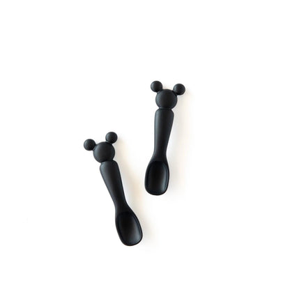 Disney Black and White Mickey & Minnie-Shaped Dipping Spoons | Bumkins