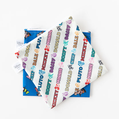 Reusable Snack Bag, Large 2 Pack: Disney Mickey & Friends MVP | Bumkins