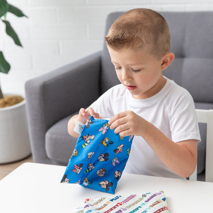 Reusable Snack Bag, Large 2 Pack: Disney Mickey & Friends MVP | Bumkins