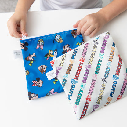 Reusable Snack Bag, Large 2 Pack: Disney Mickey & Friends MVP | Bumkins