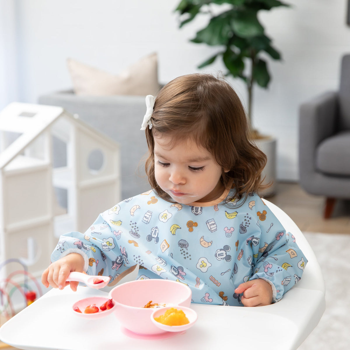 On-The-Go Mealtime 5-Piece Set: Mickey + Minnie Mouse Sunny Side Up Pi | Bumkins