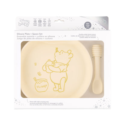 Silicone Plate + Spoon Set: Disney Winnie the Pooh | Bumkins