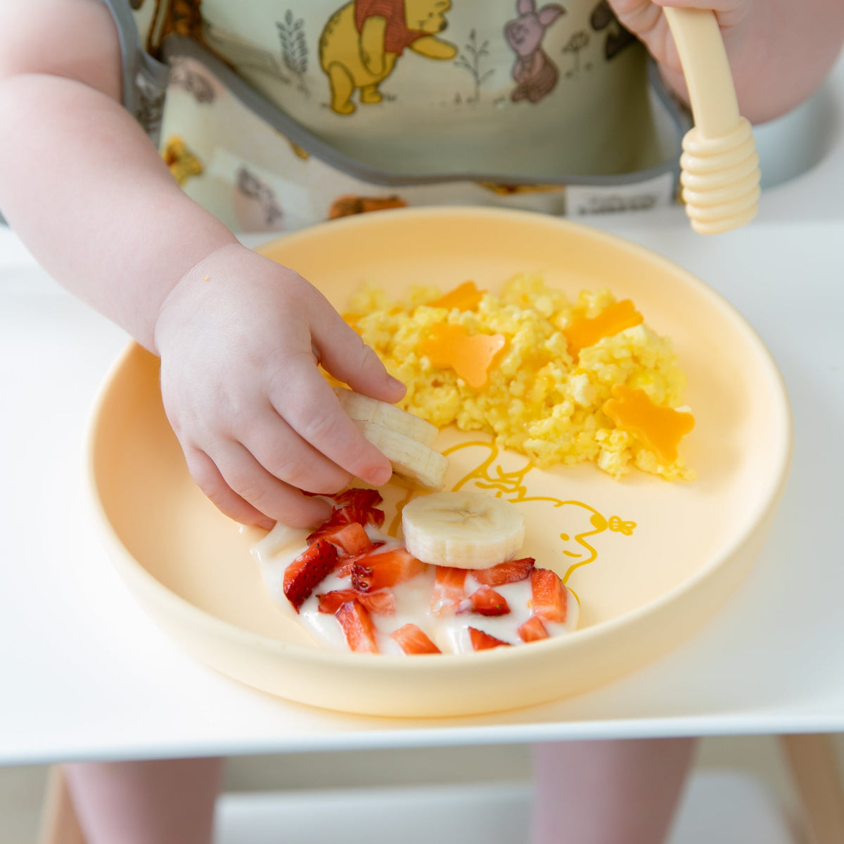 Silicone Plate + Spoon Set: Disney Winnie the Pooh | Bumkins