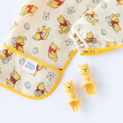 Winnie The Pooh Hunny Pot Sleeved Bib for Baby 6-24 mos | Bumkins