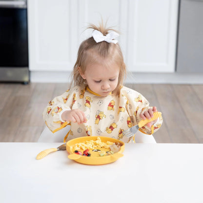 Winnie The Pooh Hunny Pot Sleeved Bib for Baby 6-24 mos | Bumkins