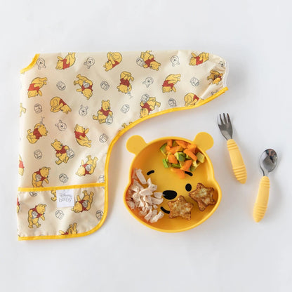 Winnie The Pooh Hunny Pot Sleeved Bib for Baby 6-24 mos | Bumkins