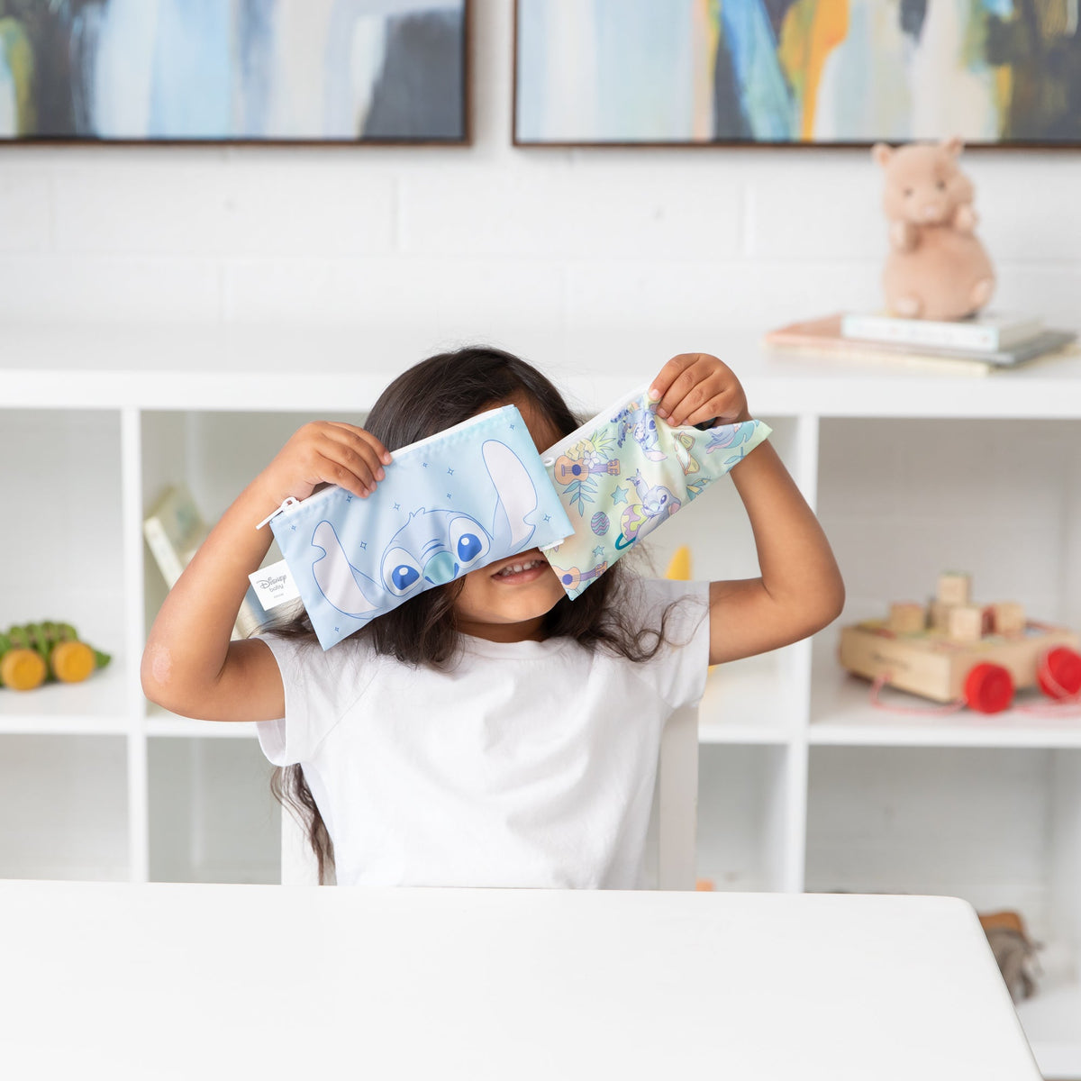 Reusable Snack Bag, Small 2 Pack: Stitch Star-ring Up Trouble | Bumkins