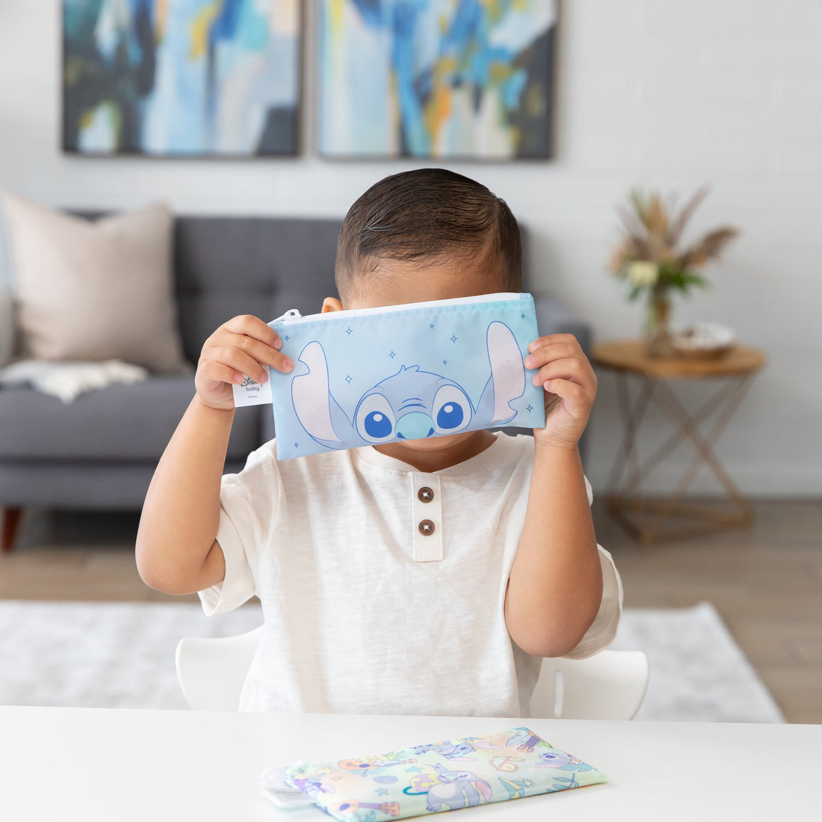 Reusable Snack Bag, Small 2 Pack: Stitch Star-ring Up Trouble | Bumkins