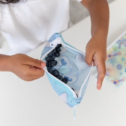 Reusable Snack Bag, Small 2 Pack: Stitch Star-ring Up Trouble | Bumkins