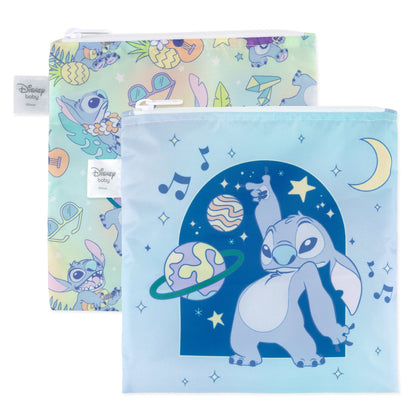 Reusable Snack Bag, Large 2 Pack: Stitch Star-ring Up Trouble | Bumkins