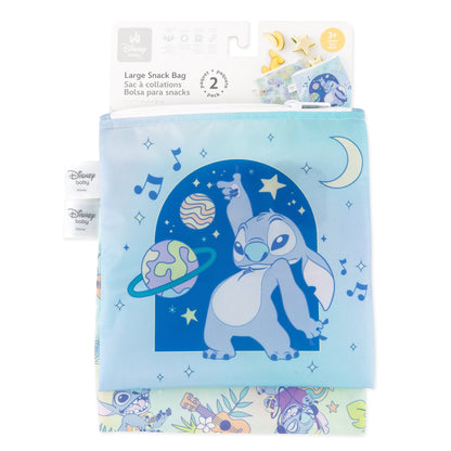 Reusable Snack Bag, Large 2 Pack: Stitch Star-ring Up Trouble | Bumkins
