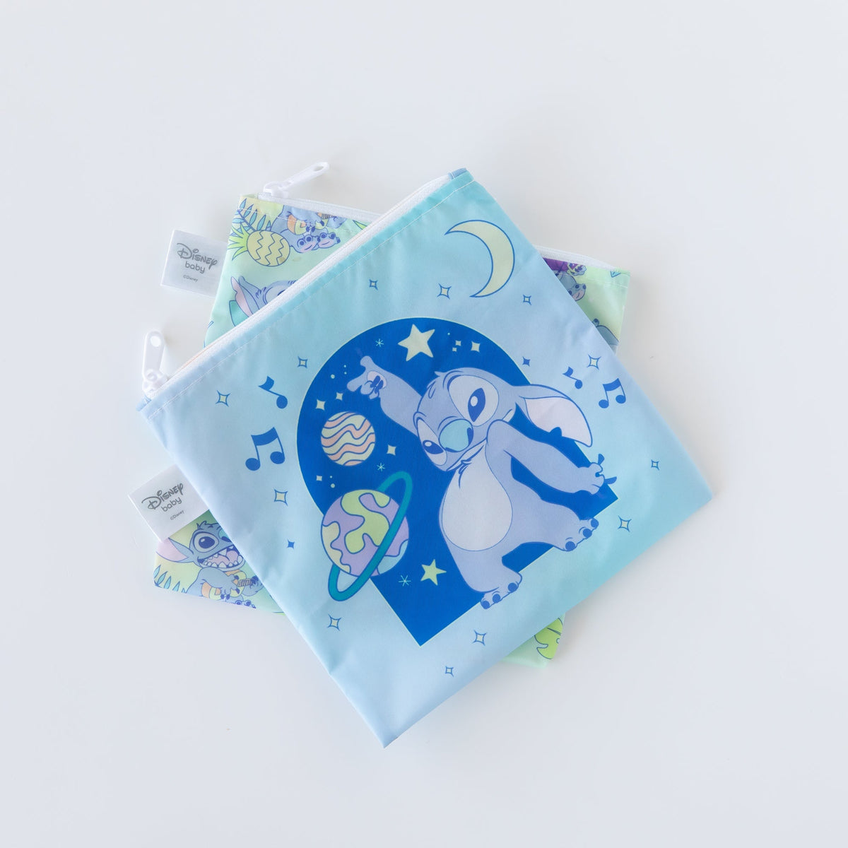 Reusable Snack Bag, Large 2 Pack: Stitch Star-ring Up Trouble | Bumkins