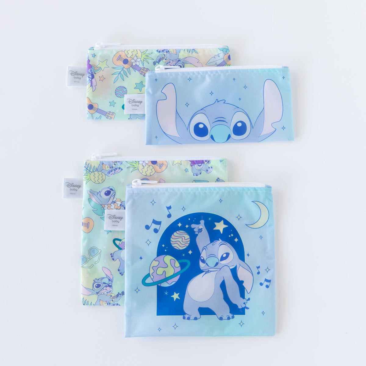 Reusable Snack Bag, Large 2 Pack: Stitch Star-ring Up Trouble | Bumkins