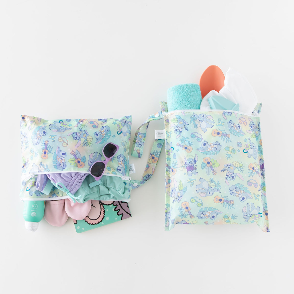Wet Bag + Wet/Dry Clutch Set: Aloha Stitch | Bumkins