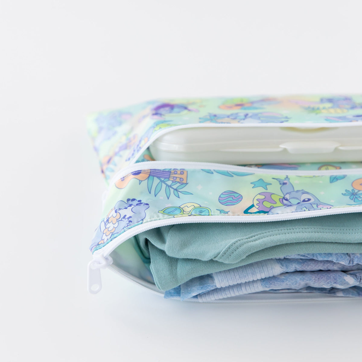 Wet Bag + Wet/Dry Clutch Set: Aloha Stitch | Bumkins