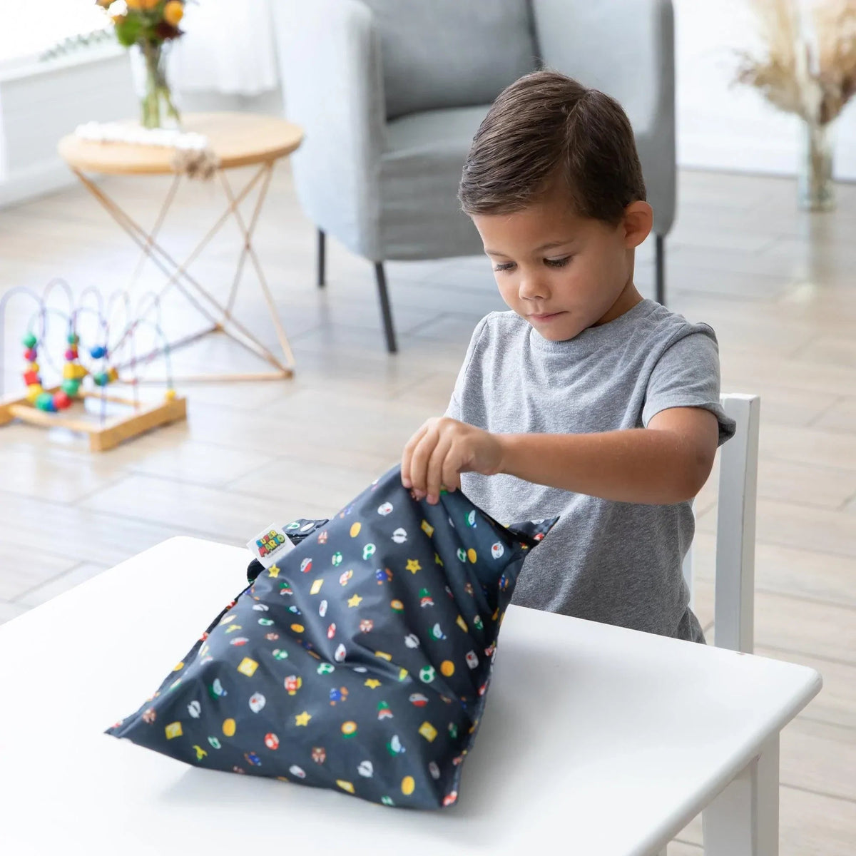 Cool Mario Waterproof Wet Bag For Home or On-the-go | Bumkins