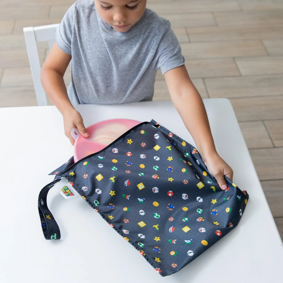 Cool Mario Waterproof Wet Bag For Home or On-the-go | Bumkins
