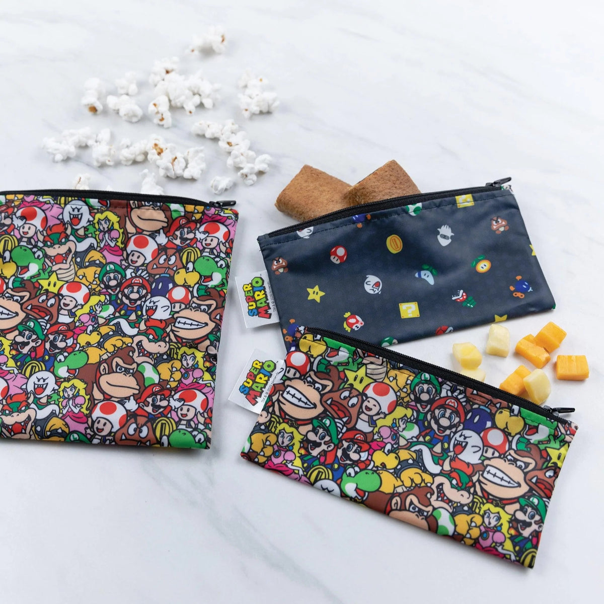 Reusable Super Mario Bags For Snacks, Toys & More! | Bumkins