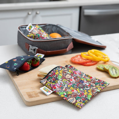 Reusable Super Mario Bags For Snacks, Toys & More! | Bumkins
