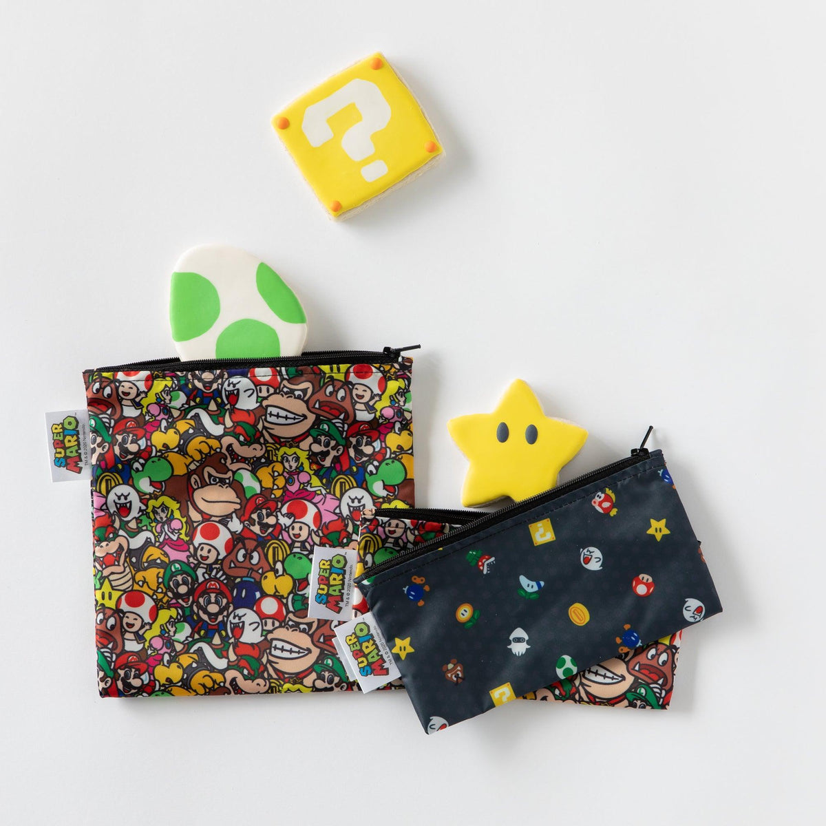 Reusable Super Mario Bags For Snacks, Toys & More! | Bumkins