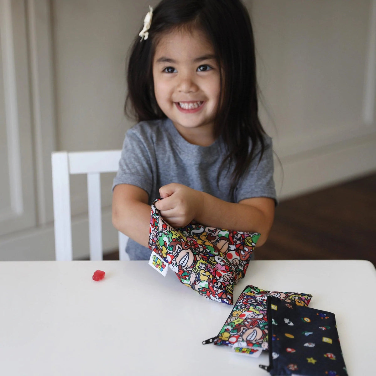 Reusable Super Mario Bags For Snacks, Toys & More! | Bumkins