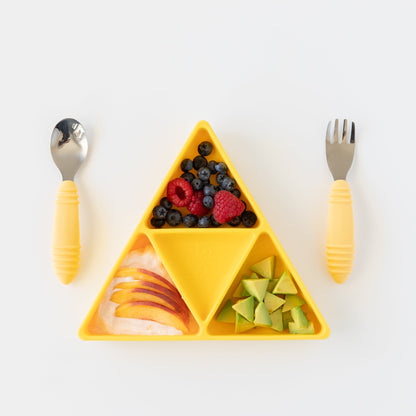 Nintendo Silicone Grip Dish: Zelda™ Triforce | Bumkins