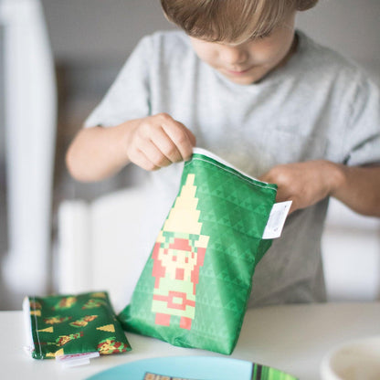 Zelda Reusable Snack Bag Set, Waterproof Fabric, BPA Free, Eco-Friendly – Nintendo Baby | Bumkins