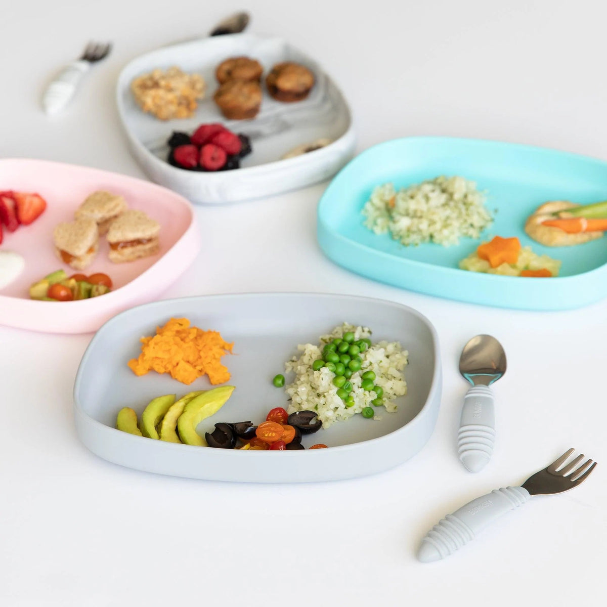 Large Silicone Suction Kids Plate/Tray For Bigger Meals | Bumkins