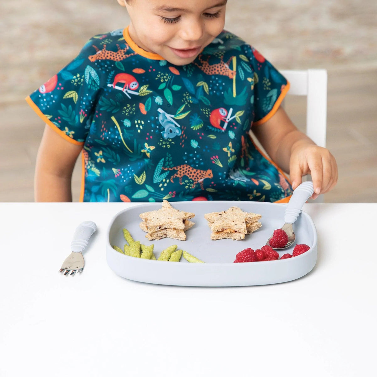 Large Silicone Suction Kids Plate/Tray For Bigger Meals | Bumkins
