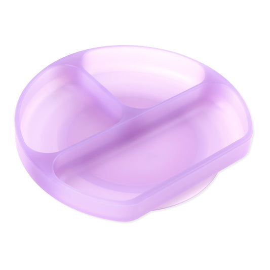 Purple Jelly Silicone Suction Grip Dish for Toddlers, Babies | Bumkins