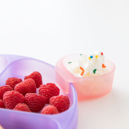 Purple Jelly Silicone Suction Grip Dish for Toddlers, Babies | Bumkins