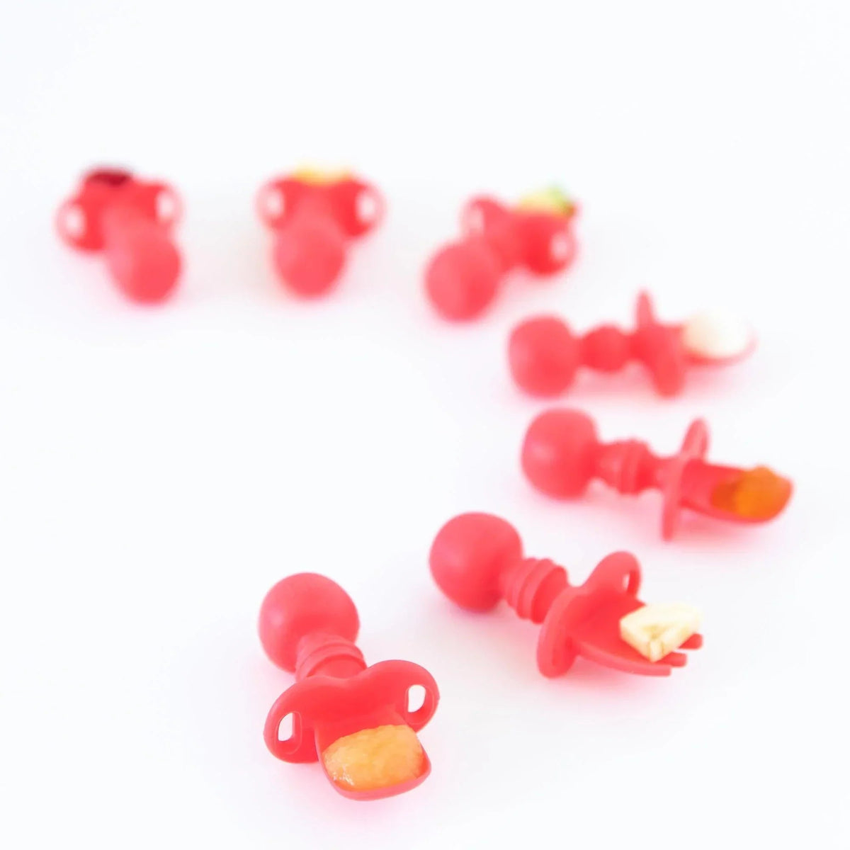 Chewtensils Silicone Baby Spoon and Fork Set – Red Baby | Bumkins