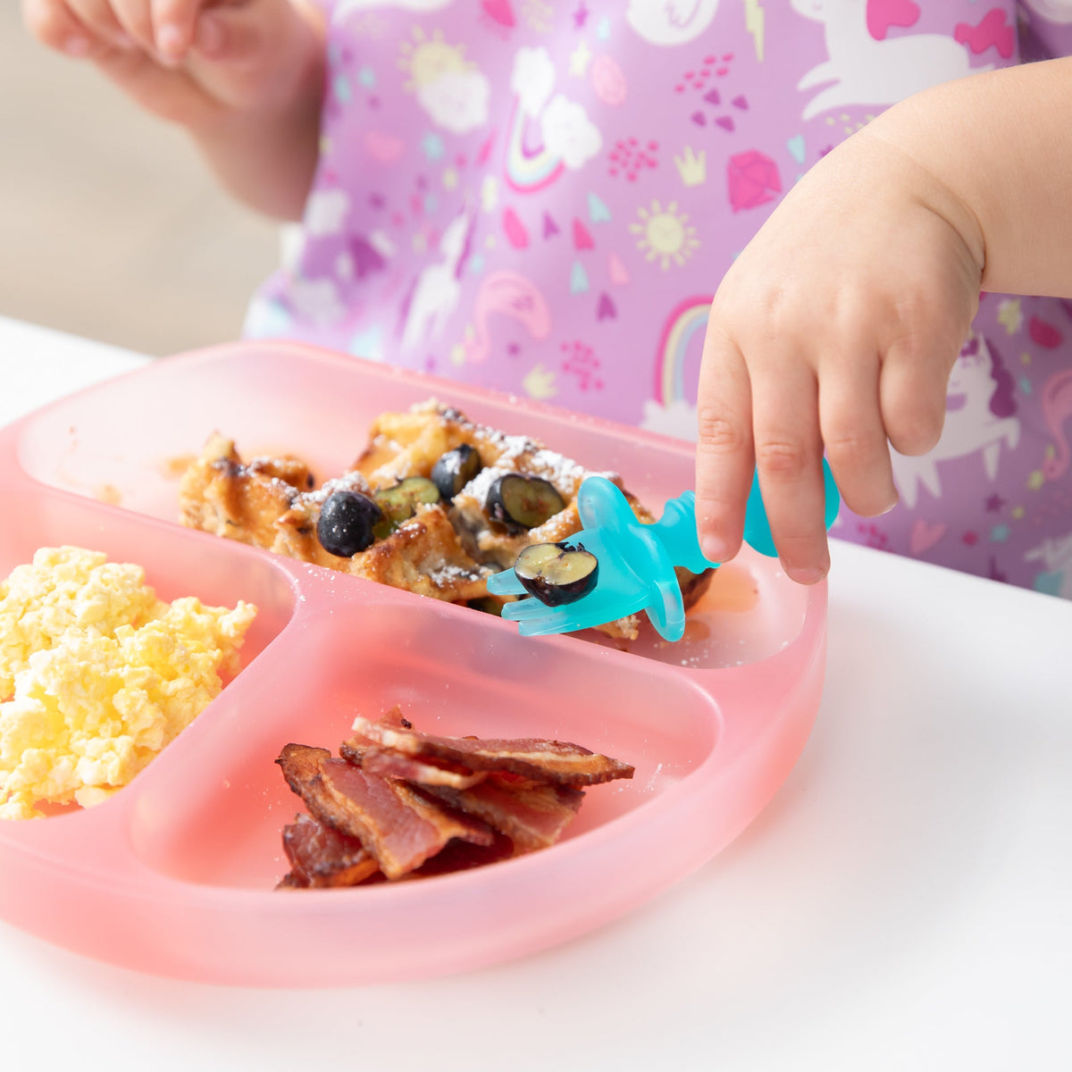 Training Silicone Chewtensils® for Babies, Blue Jelly | Bumkins