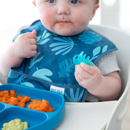 Training Silicone Chewtensils® for Babies, Blue Jelly | Bumkins