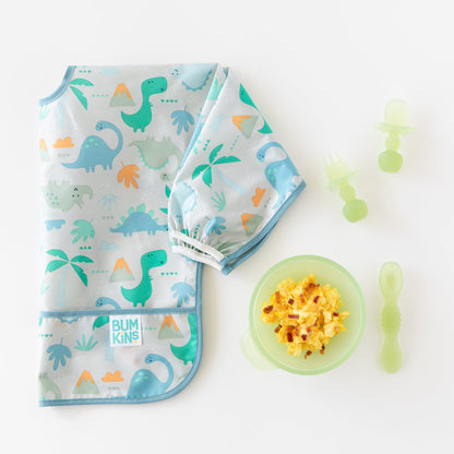 Transparent Green, Food-Safe Silicone Utensils for Babies | Bumkins