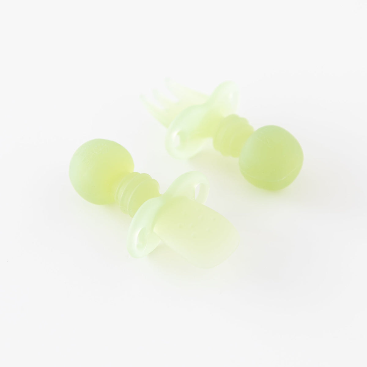 Transparent Green, Food-Safe Silicone Utensils for Babies | Bumkins