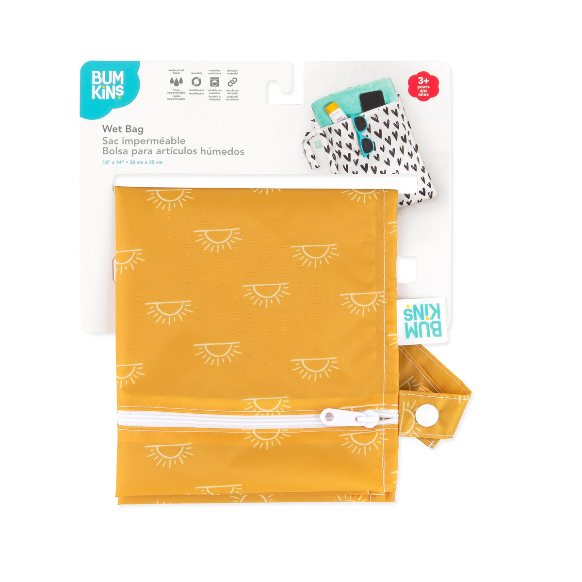 Reusable Sunshine Waterproof Wet Bag for Swim, Diapering | Bumkins