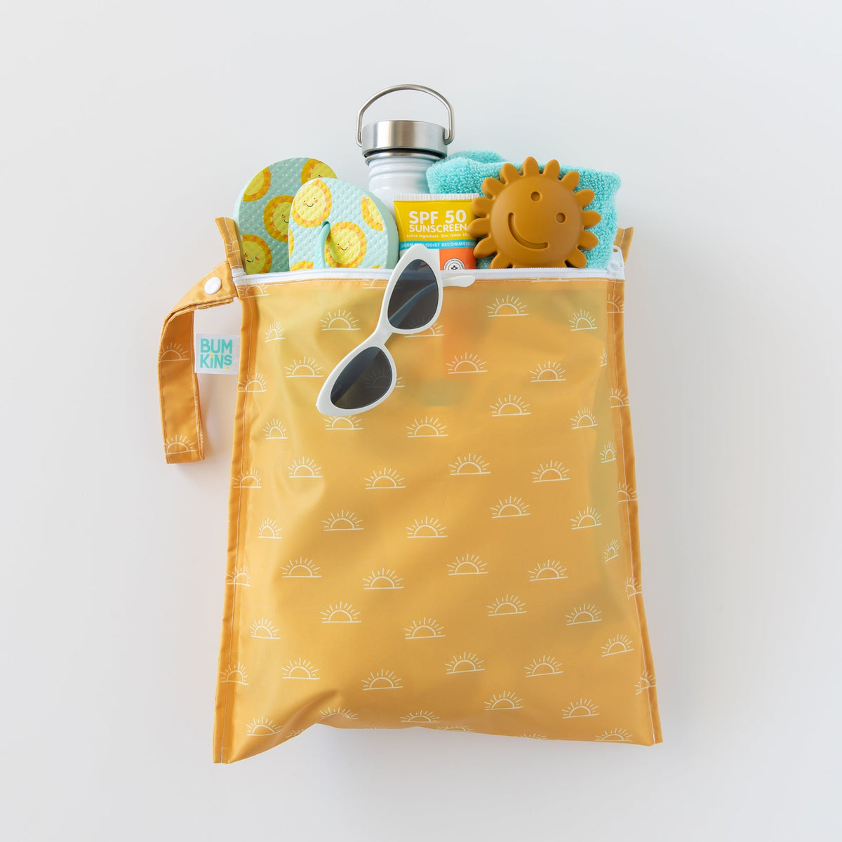 Reusable Sunshine Waterproof Wet Bag for Swim, Diapering | Bumkins