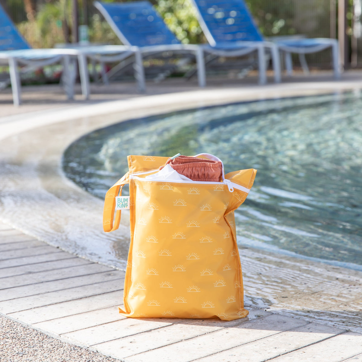 Reusable Sunshine Waterproof Wet Bag for Swim, Diapering | Bumkins