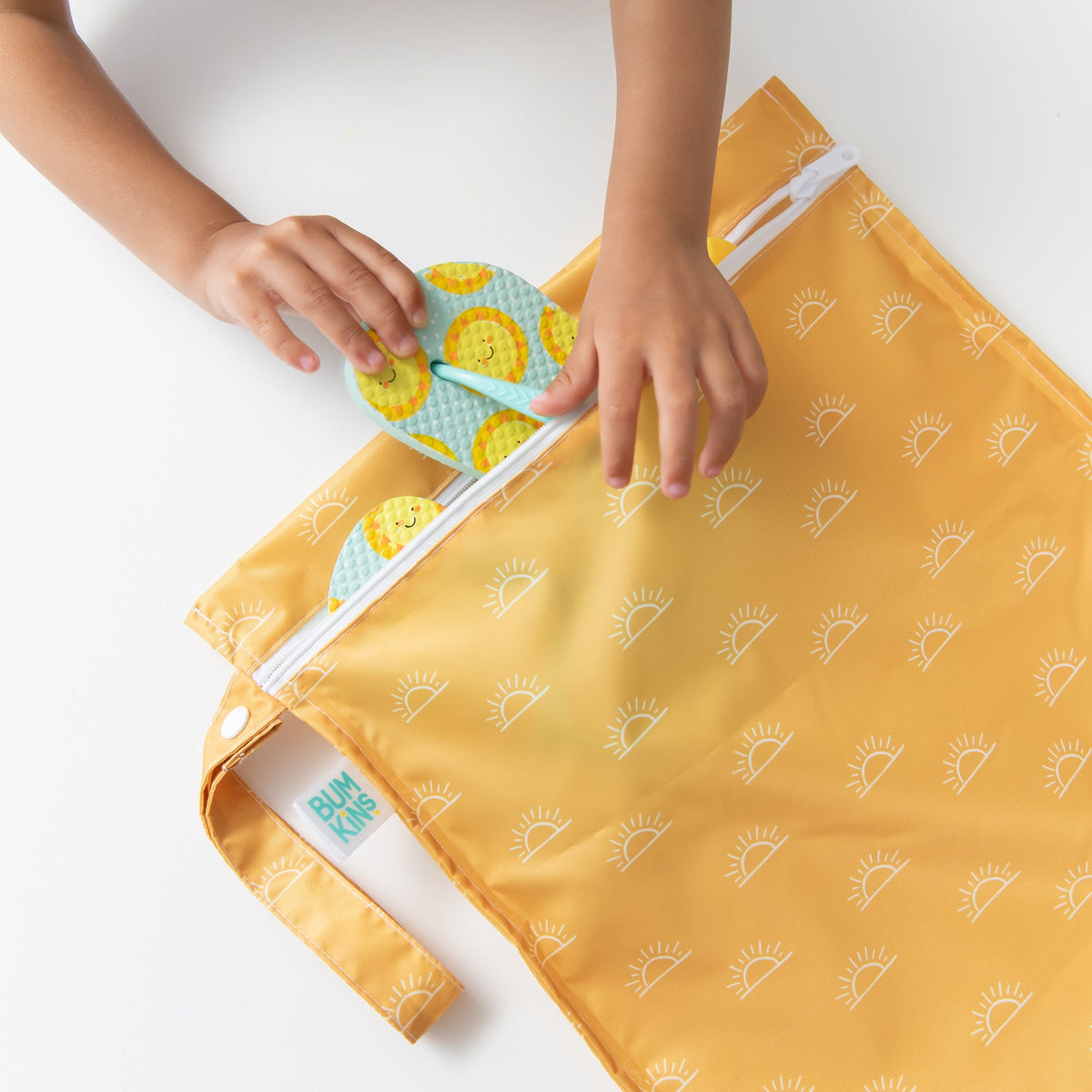 Reusable Sunshine Waterproof Wet Bag for Swim, Diapering | Bumkins