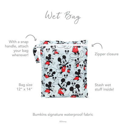 Disney Reusable Wet Bag, Travel Bag, Waterproof Fabric Baby | Bumkins
