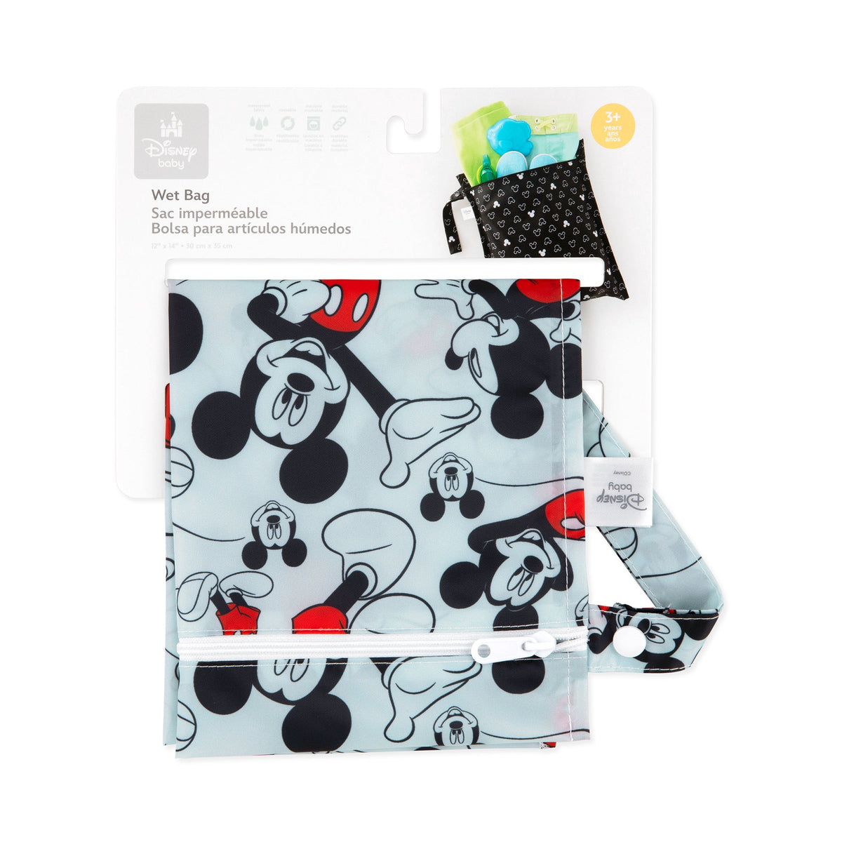 Disney Reusable Wet Bag, Travel Bag, Waterproof Fabric Baby | Bumkins