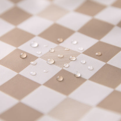 Wet Bag + Wet/Dry Bag Set: Tan Checker | Machine Washable | Bumkins