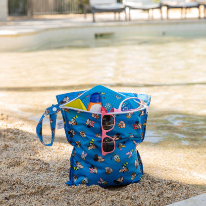 Wet Bag + Wet/Dry Bag for Diapering, Disney Mickey & Friends | Bumkins