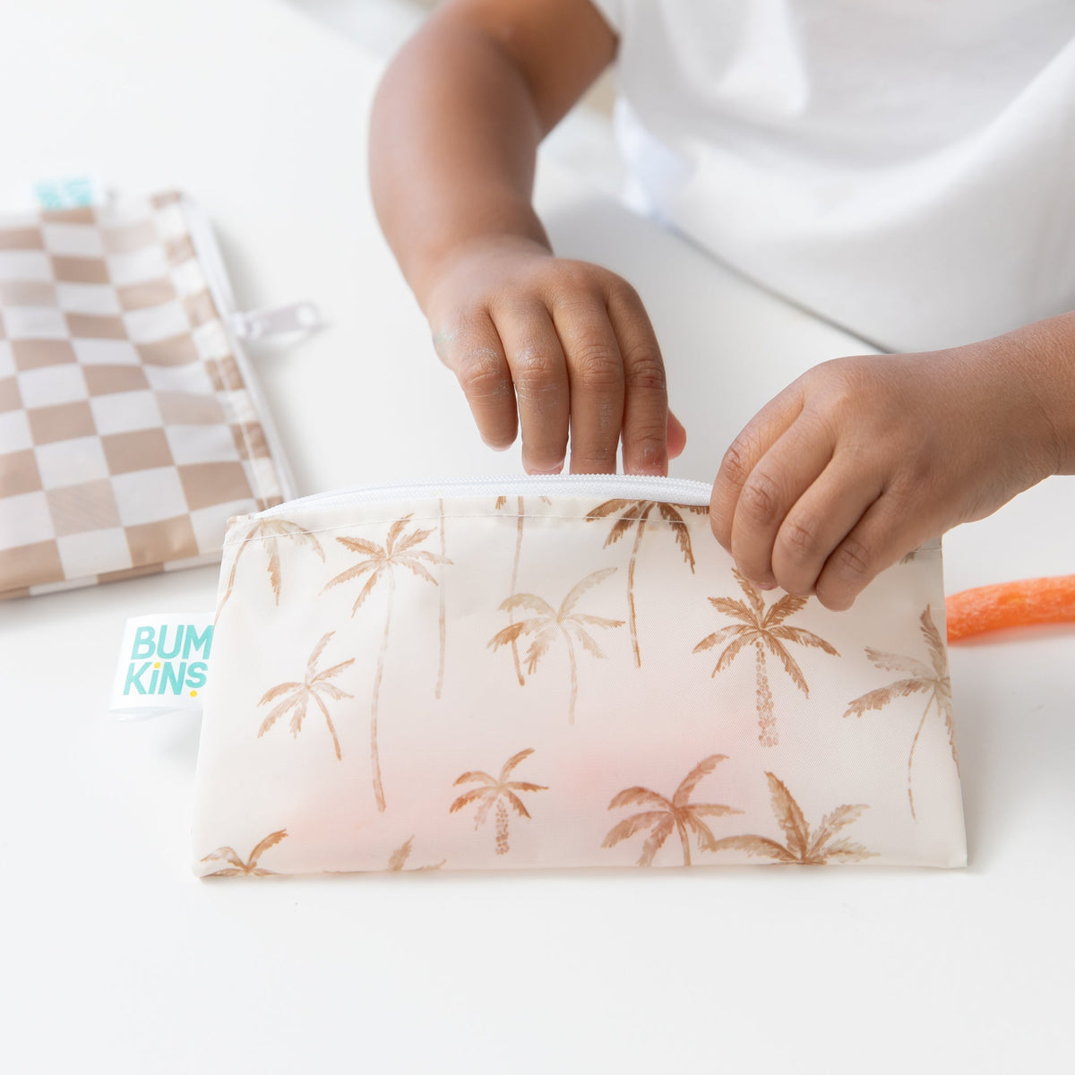 Reusable Snack Bag, Small 2 Pack: Palm Check | Bumkins