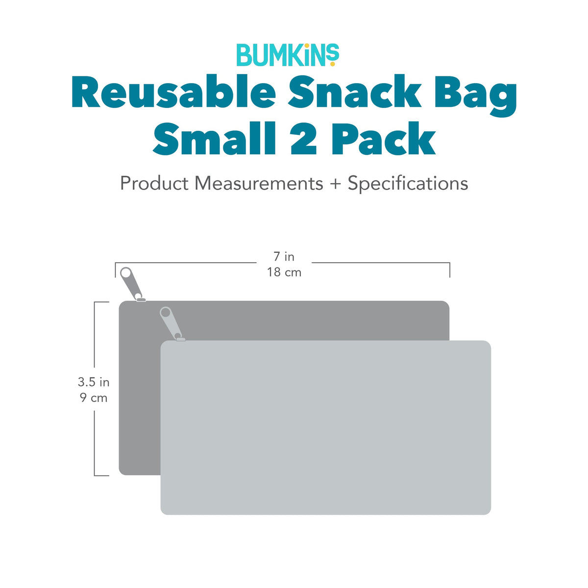 Reusable Snack Bag, Small 2 Pack: Palm Check | Bumkins